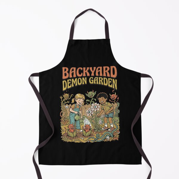 Item preview, Backyard Demon Garden Retro Kids Gardening Horror Parody designed and sold by TeeARTHY.