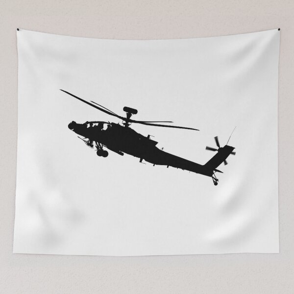 Item preview, Dramatic AH-64 Attack Helicopter Silhouette Flight designed and sold by SpottAir.