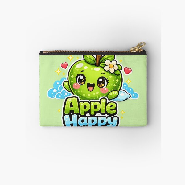 Item preview, Happy Apple – Cute Kawaii Apple Smile | Cute Kawaii Happy Apple designed and sold by apanoracar.