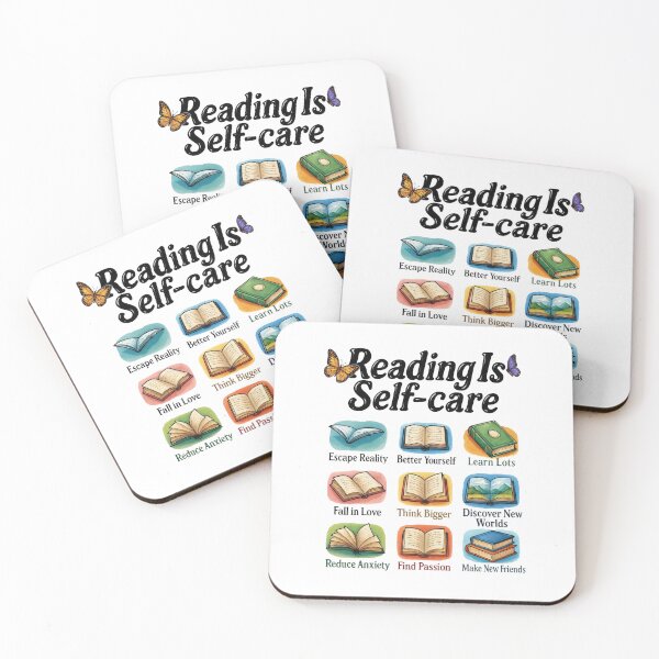 Item preview, Reading Is Self Care Cozy Book Lover Quote designed and sold by CleanDecor.