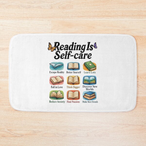 Item preview, Reading Is Self Care Cozy Book Lover Quote designed and sold by CleanDecor.