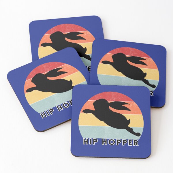 Item preview, Hip Hopper Rabbit in Retro Sunset designed and sold by glowvim.
