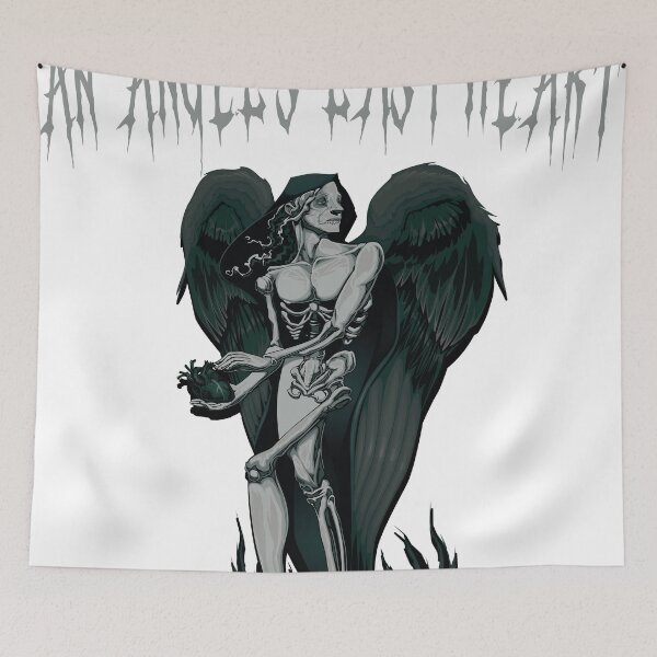 Item preview, Gothic Skeletal Angel - An Angel's Last Heart T-Shirt/Sticker designed and sold by MOHAMED  El AYADI.