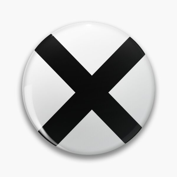 Item preview, Big Black X Cross Mark Bold Minimalist Streetwear designed and sold by Cat-butt-shirts.