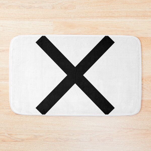 Item preview, Big Black X Cross Mark Bold Minimalist Streetwear designed and sold by Cat-butt-shirts.