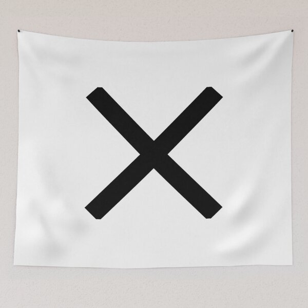 Item preview, Big Black X Cross Mark Bold Minimalist Streetwear designed and sold by Cat-butt-shirts.