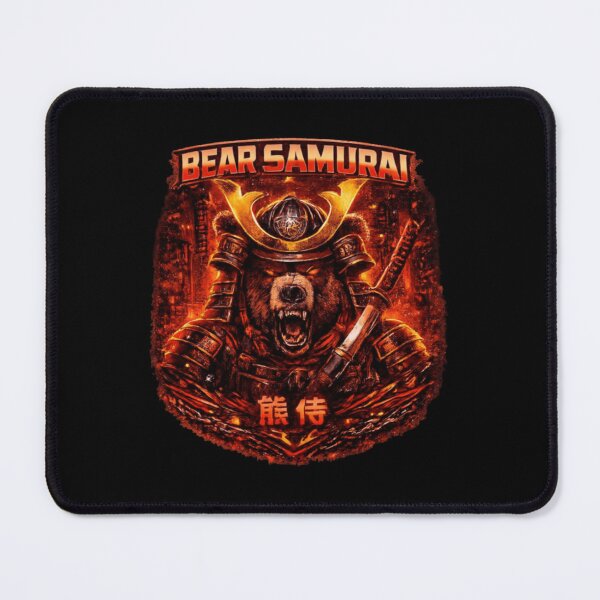 Item preview, Bear Samurai – Fiery Warrior T-Shirt designed and sold by NaraGco.