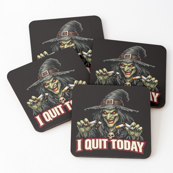 Item preview, I Quit Smoking Today – Funny Scary Witch Anti Smoking Design designed and sold by Tadeusz1.