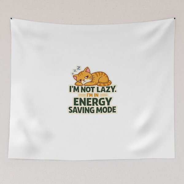 Item preview, Funny Cat Design – I’m Not Lazy I’m In Energy Saving Mode Graphic designed and sold by ZEVARO.