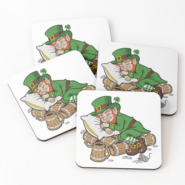 Item preview, Sleeping Leprechaun on Beer Barrels St. Patrick's Day Art designed and sold by TeeARTHY.