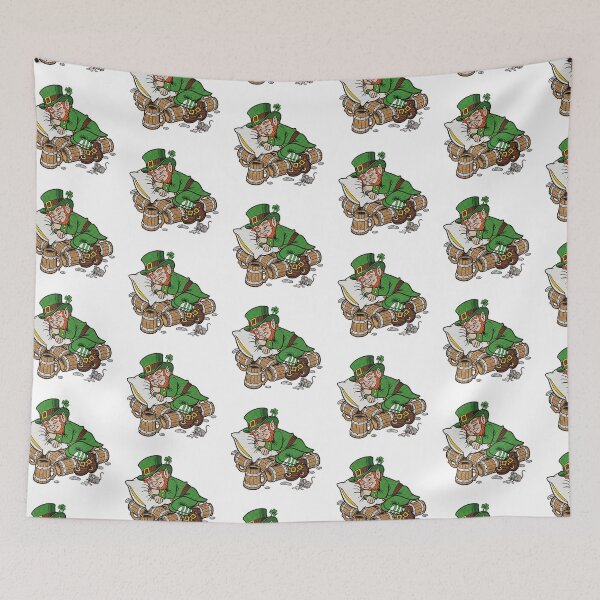 Item preview, Sleeping Leprechaun on Beer Barrels St. Patrick's Day Art designed and sold by TeeARTHY.