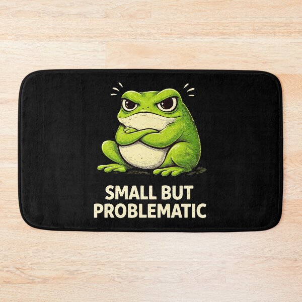 Item preview, Small But Problematic Funny Cute Frog Meme Design designed and sold by Tropivaro.