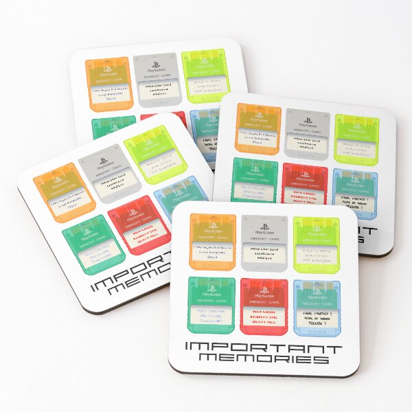 Item preview, Important Memories - PS1 Memory Cards designed and sold by RadDadArt.
