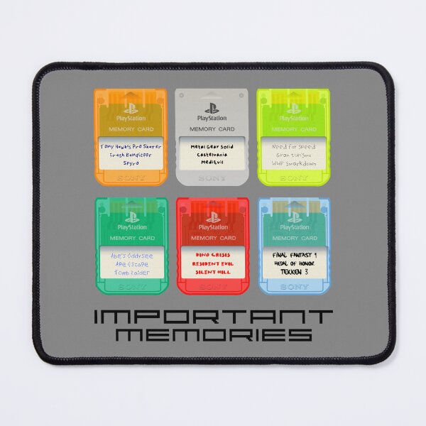 Item preview, Important Memories - PS1 Memory Cards designed and sold by RadDadArt.
