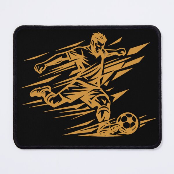 Item preview, Dynamic Soccer Player Kick – Modern Football Vector Illustration designed and sold by JonelCrafts.