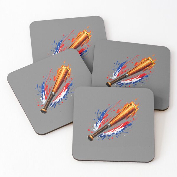 Item preview, Flaming Baseball Bat Paint Splash designed and sold by Text2tee.