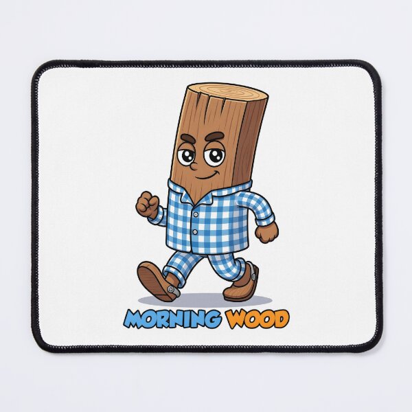 Item preview, Morning Wood Pun Cartoon Log in Pajamas designed and sold by TshirtsOnline-.