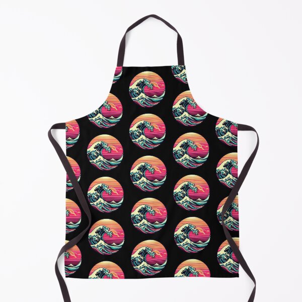 Item preview, Cyberpunk Sea – Surreal Wave Emblem designed and sold by Dogandesighn.