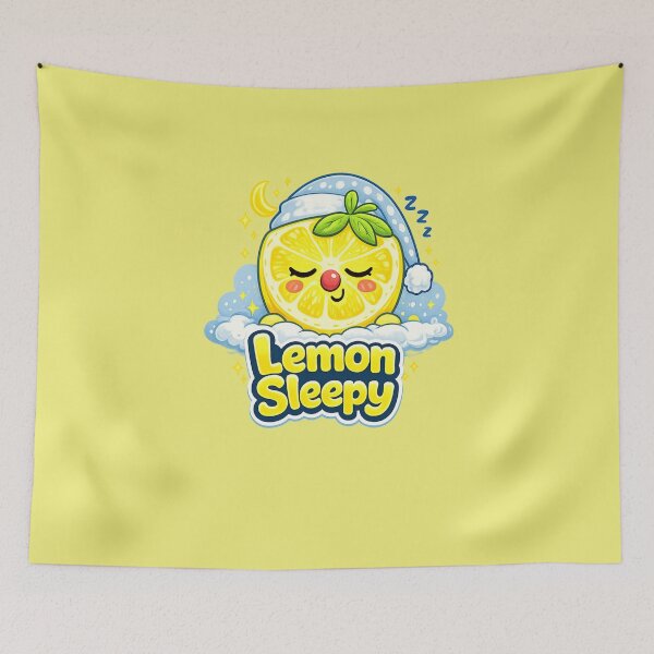 Item preview, Lemon Sleepy – Cute Kawaii Sleeping Lemon | Kawaii Cute Sleeping Lemon designed and sold by apanoracar.