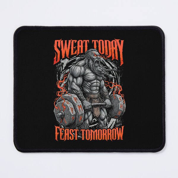 Item preview, Viking Gym Sweat Today Feast Tomorrow Funny Norse Deadlift designed and sold by GrandeDuc.