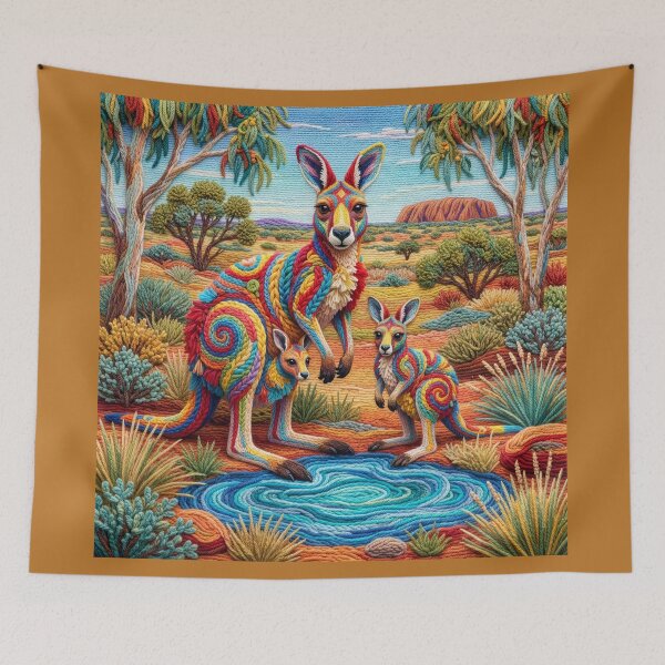 Item preview, Yarn Kangaroo and Her Joeys designed and sold by Tridentulus.