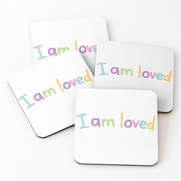Item preview, I Am Loved - Colorful Positive Affirmation Typography Design designed and sold by TTStudio.