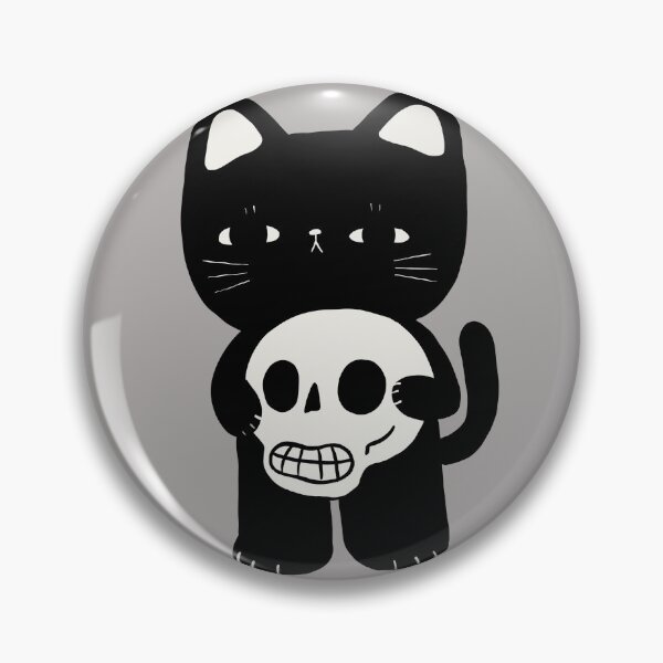 Item preview, Skull and cat designed and sold by ppmid.