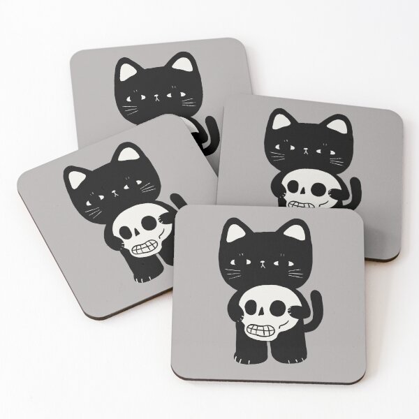 Item preview, Skull and cat designed and sold by ppmid.