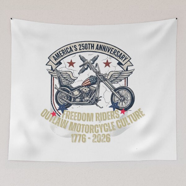 Item preview, El legado motero del 250 aniversario de Estados Unidos: Diseño de la cultura  de los Freedom Riders designed and sold by VibranPalette.