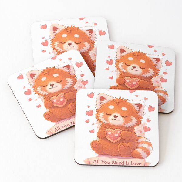 Item preview, All You Need Is Love – Red Panda designed and sold by Creative and Humorous Arts.