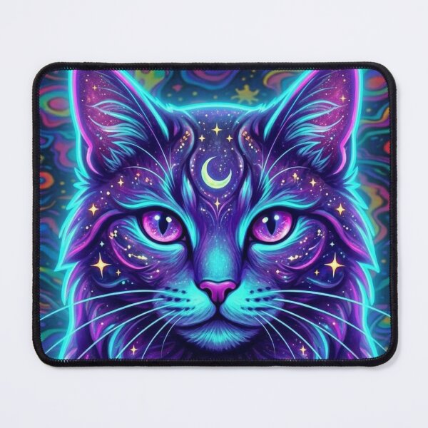 Item preview, Celestial Galaxy Cat Face: Mystical Feline Gaze designed and sold by Siriusvibes.