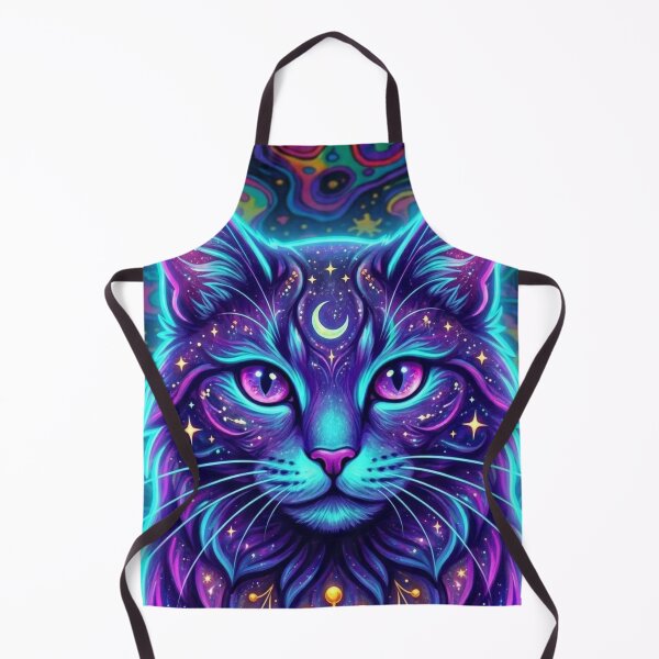 Item preview, Celestial Galaxy Cat Face: Mystical Feline Gaze designed and sold by Siriusvibes.