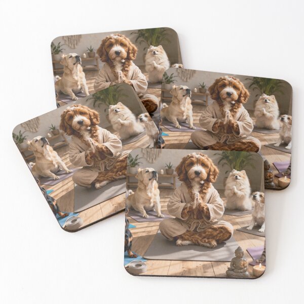 Item preview, Cockapoo Yoga Teacher in a Peaceful Studio designed and sold by Paul Thompson Photography.