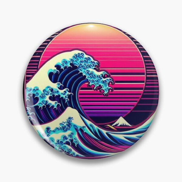 Item preview, Retro Wave – Japanese Art Fusion designed and sold by Dogandesighn.