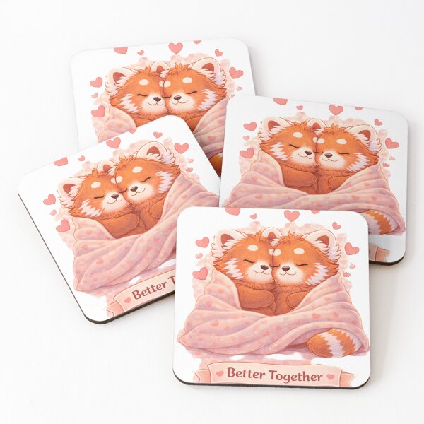 Item preview, Better Together – Red Panda Couple designed and sold by Creative and Humorous Arts.