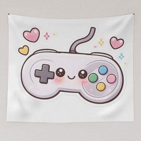 Item preview, Kawaii Gaming Controller – Cute Gamer Gift Design designed and sold by DesignEG.