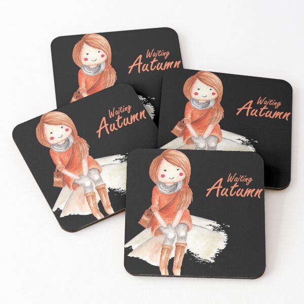 Item preview, Waiting For Autumn - Cozy Girl Aesthetic Art designed and sold by Mini Pixel Perfect Co..