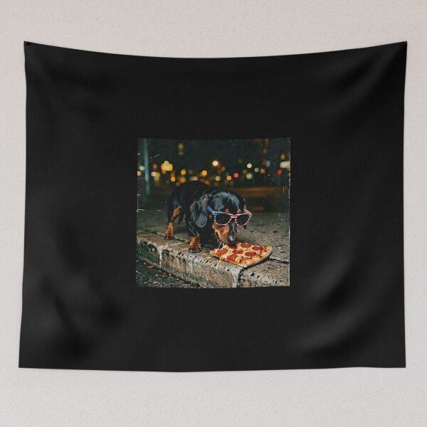 Item preview, Patriotic Dachshund Pizza USA Sunglasses Funny 4th of July Retro Dog designed and sold by EvrmoodCo.
