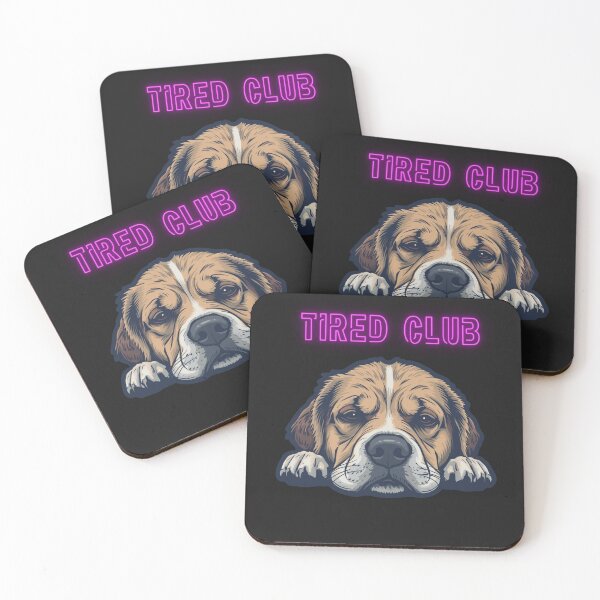 Item preview, Tired Club Dog Funny Sad Puppy Meme Shirt designed and sold by GigaFactory.