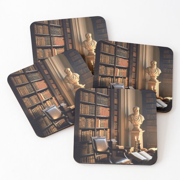 Item preview, Philosopher Reading Chair — Cozy Dark Academia Study Art designed and sold by semenol.