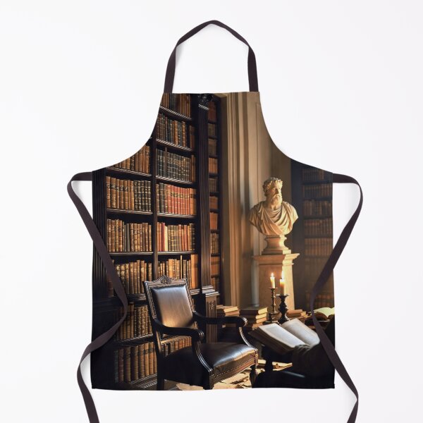 Item preview, Philosopher Reading Chair — Cozy Dark Academia Study Art designed and sold by semenol.