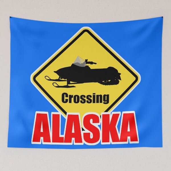 Item preview, Alaska Snow Machine (Snowmobile) Crossing  designed and sold by AlaskaExtreme.