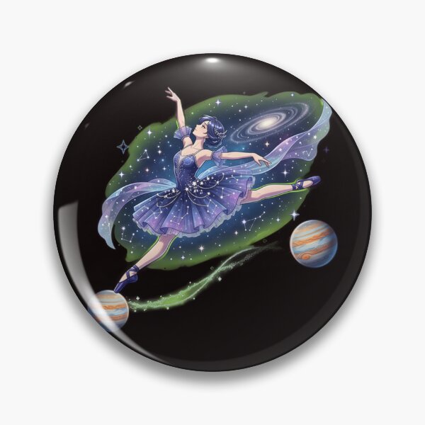 Item preview, Cosmic Ballerina Leaping Through a Galaxy of Planets and Stars designed and sold by WalterAdd.