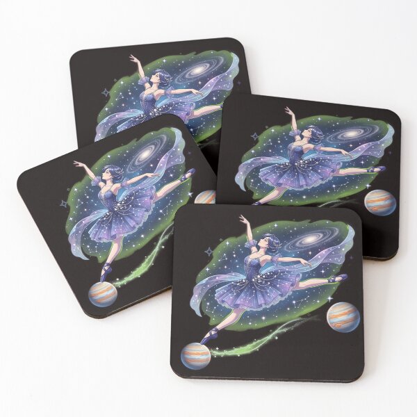Item preview, Cosmic Ballerina Leaping Through a Galaxy of Planets and Stars designed and sold by WalterAdd.