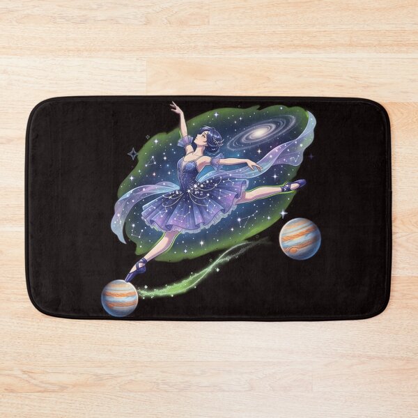 Item preview, Cosmic Ballerina Leaping Through a Galaxy of Planets and Stars designed and sold by WalterAdd.