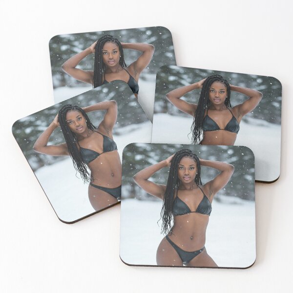 Item preview, Model wearing a black bikini designed and sold by Neon Jungle.