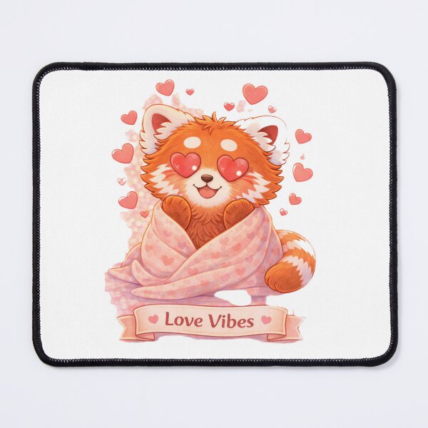 Item preview, Love Vibes – Cute Red Panda designed and sold by Creative and Humorous Arts.