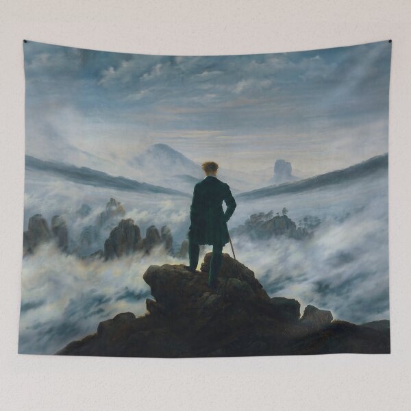 Item preview, Wanderer Above the Sea of Fog - Classic Romanticism Landscape designed and sold by griez.