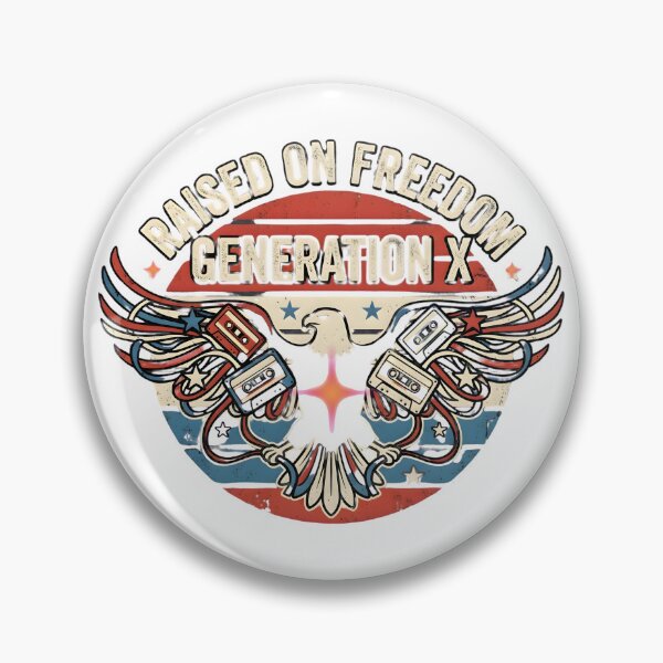 Item preview, Raised on Freedom: Generation X Nostalgia Eagle with Cassettes designed and sold by VibranPalette.