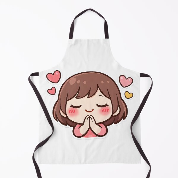 Item preview, Cute Kawaii Grateful Prayer Thankful Heart Sticker designed and sold by DesignEG.